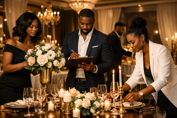 Occasia team coordinating an elegant event